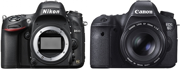 Nikon D600 ve Canon EOS 6D Karşılaştırma Nikon D600 ve Canon EOS 6D Karşılaştırma